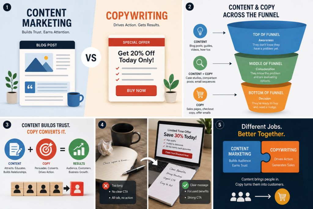 Content Marketing vs Copywriting