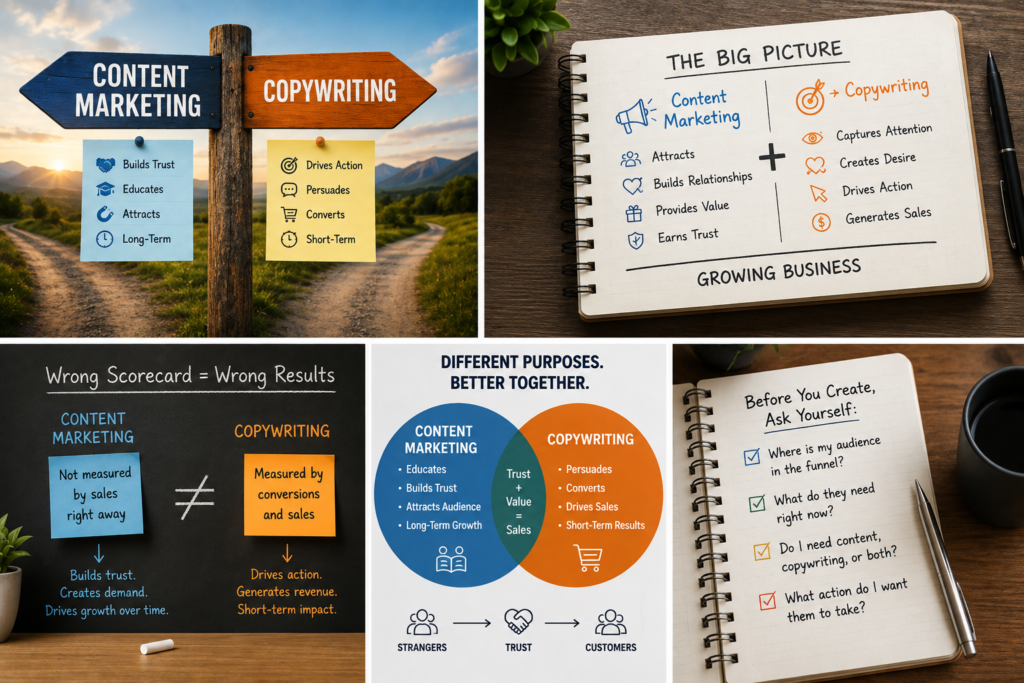 Content Marketing vs Copywriting