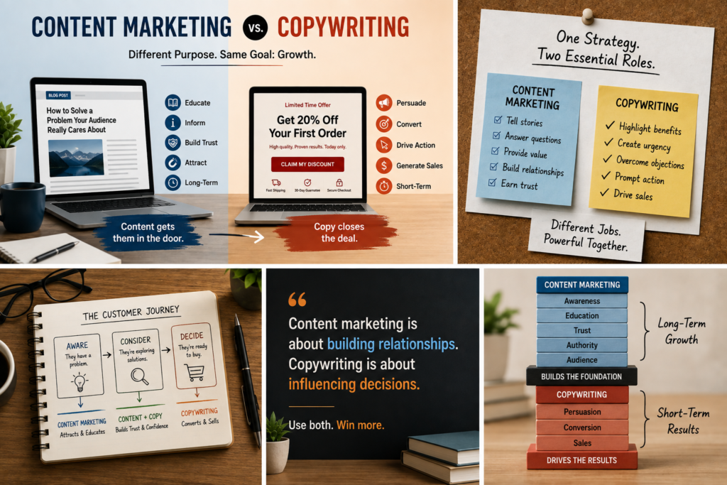 Content Marketing vs Copywriting
